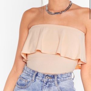 Shirred Ruffle edge bandeau